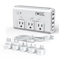 thumbnail image 1 of Convertidor de Voltaje FOVAL 220V a 110V 2000W USB-C 4 Puertos, 1 of 5