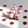 thumbnail image 7 of ToyKingdee Valentine's Day Figurines Resin Gnome Tabletop Decorations, Valentine Bow and Arrow Love Heart Sculpture Decoration Table Centerpiece, 7 of 7