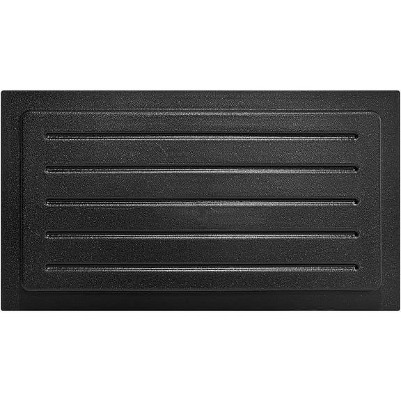 Crawl Space Foundation Vent Cover - Outward Mounted (Black, 10" H x 18" W)