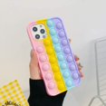 thumbnail image 3 of Étui de Téléphone Fidget Toys, Étui de Protection en Silicone à Bulles pour iPhone7/8/7Plus /8Plus/ X/TP/ XR/TP Max/11/11ProMax/12/12Pro/ 12ProMax(Rose-Violet), 3 of 5