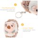 thumbnail image 4 of Llavero de erizo gris, regalo de peluche, adorable colgante, llaveros encantadores, adornos artesanales., 4 of 7