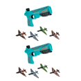 thumbnail image 1 of 2x Toy Launcher Throw Plane Toy DIY Diversión libre, 1 of 8