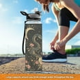 thumbnail image 6 of Qxltty Snakes Entwining Vines Water Bottle 32 oz with Straw BPA Free Reusable Fitness Sport Bottle Perfect for Travel School Outdoors and Gym, 6 of 7