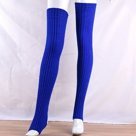 

Women Thigh High Socks Soft Elastic Knitted Winter Leg Warm Fashion Solid Color Over Knee High Long Leg Tube Stockings for Daily Life Party Dating Bar Club