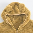 thumbnail image 7 of Krdevn Kids Hooded Jacket with Bear Ears Warm Thick Zipper Coat for Boys Girls Toddler Outdoor Winter Wear,90, 7 of 7