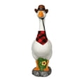 thumbnail image 2 of BZPIZ 13.7" Garden Porch Goose Statues, Funny Goose Farm Fence Decor, Resin Real Concrete Porch Goose Decor, Outdoor Animal Sculptures & Statues, Perfect for Home Garden Stairs, Backyard, Farm, Patio, 2 of 8