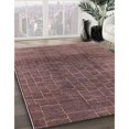 thumbnail image 3 of Ahgly Company Machine Washable Indoor Rectangle Industrial Modern Velvet Maroon Purple Area Rugs, 3' x 5', 3 of 7