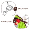 10 Pcs Baseball Key Decoration Keychain for Boys Fob Ring Sport