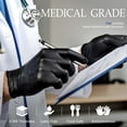 thumbnail image 2 of Guantes desechables de nitrilo PROMEDIX P negros, 6 mil, 100 unidades, 2 of 6