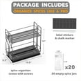 thumbnail image 2 of SpaceAid Pull Out Spice Rack Organizer with 20 Jars, 2 Drawers 2-Tier, 5.2" W x10.75 D x10 H, 2 of 7