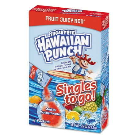Singles Circle Singles - (12 Pack) Hawaiian Punch Singles To-Go Drink Mix, Fruity Juicy Red, 1.86 Oz, 96 Packets