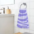 thumbnail image 5 of Light Purple Zebra Pattern Bath Towel 100% Cotton Soft Thick High Absorbency Hand Face Towel Single Pack 16x28in, 5 of 7