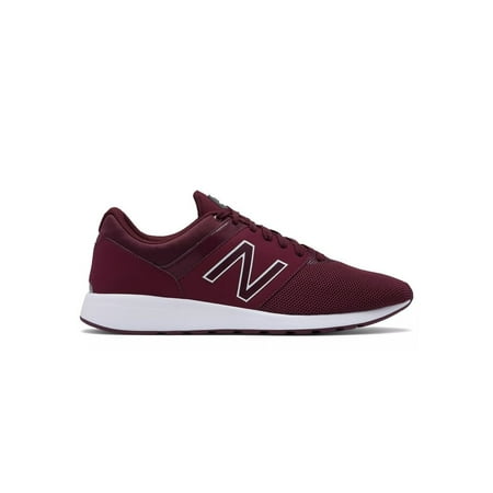 New Balance Womens WRL24YBG Fabric Low Top Lace Up Running, BURGUNDY, Size 7.5