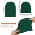 thumbnail image 3 of Pure Warm Beanie Hat for Women Men Ski Watch Cap Beanie Hat Elasticity Hat Knitted Cuffed Soft Warm Hat Comfort Daily Casual Cap Easy to Carry Outdoor Travel Cap Cold Weather Hat 2026 Sales Under $1, 3 of 3