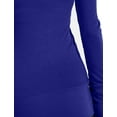 thumbnail image 4 of J. METHOD Women's Snap Button Cardigan Long Sleeve Knit Ribbed Sweater NEWJ181 Royal M, 4 of 5