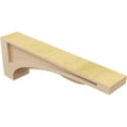 thumbnail image 5 of 3"W x 18"D x 6"H Thin Viola Rough Cedar Woodgrain TimberThane Corbel, Primed Tan, 5 of 6