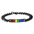 thumbnail image 3 of 2 piezas Rainbow Lover pulseras joyería simple para Navidad Di Yuyangstore Pareja Pulsera, 3 of 8