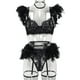 thumbnail image 1 of Conjunto sexy de encaje de plumas para mujer, ropa interior sexy con encanto de industria pesada, 1 of 6