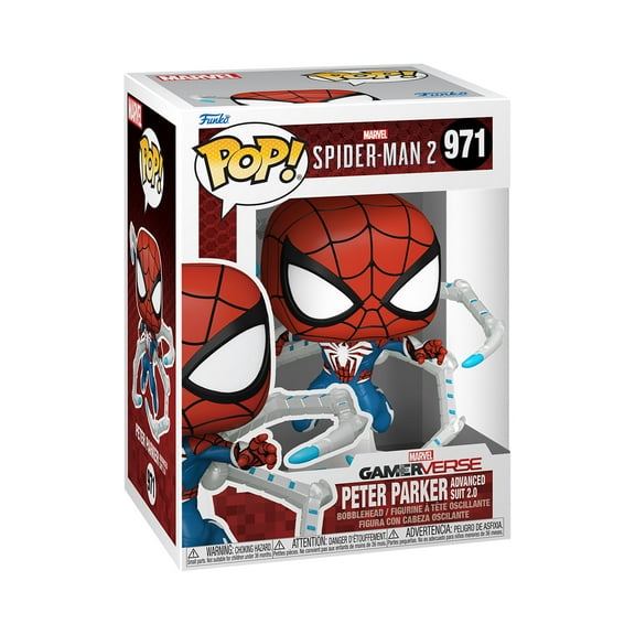 POP Games: Spider-Man 2- Peter Parker Suit Vinyl Figure with Funko Collectible