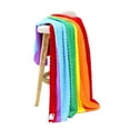 thumbnail image 5 of Luxury Minky Dot Plush Rainbow Flag Throw Blanket, 39" x 57", 5 of 8