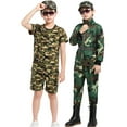 thumbnail image 3 of Hiijoy Infant Boys Outfits Camo Short Sleeve T-Shirt Shorts Set for Children, Sizes 12-24M, 3 of 7