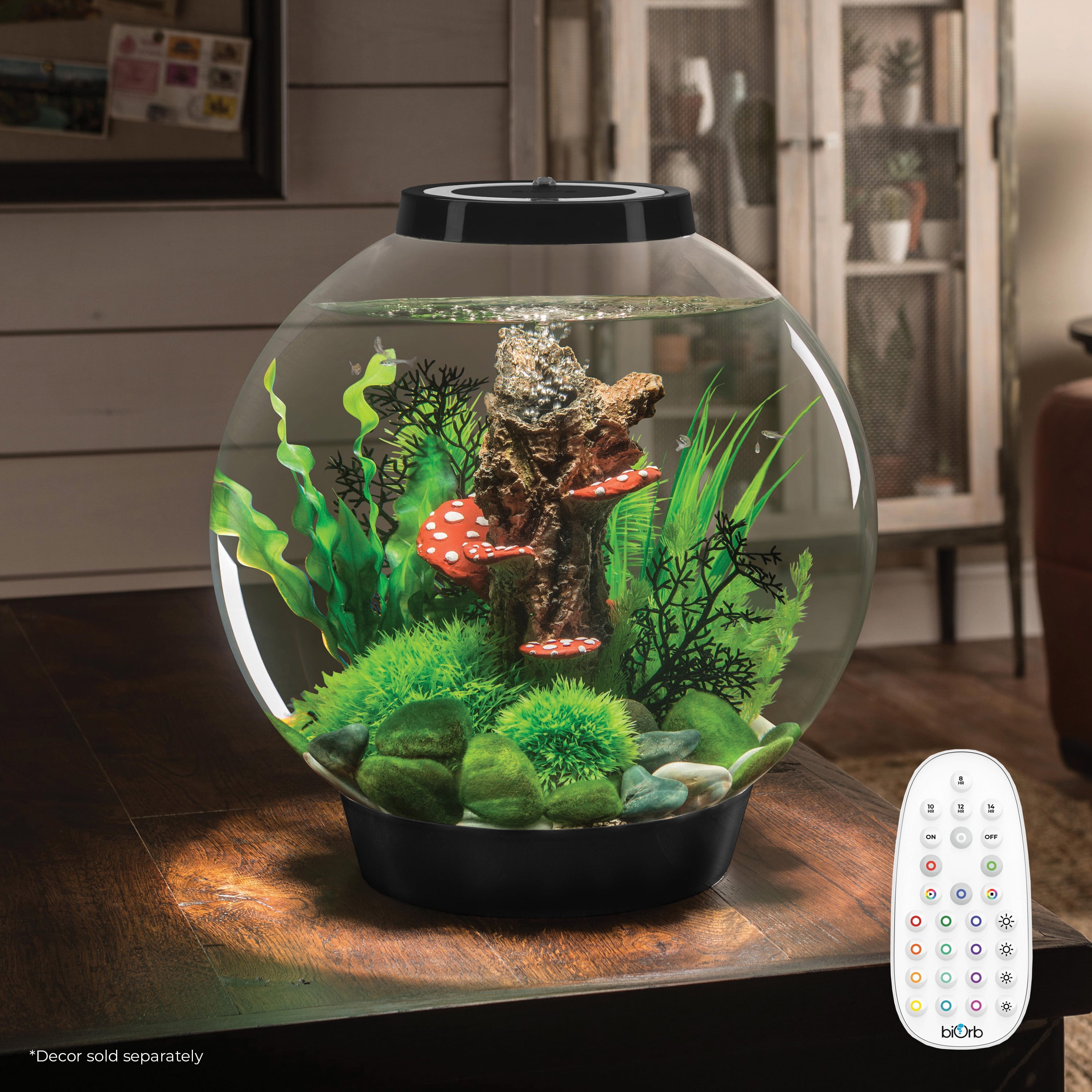 biOrb CLASSIC 30 Aquarium with MCR Light - 8 Gallon, Black