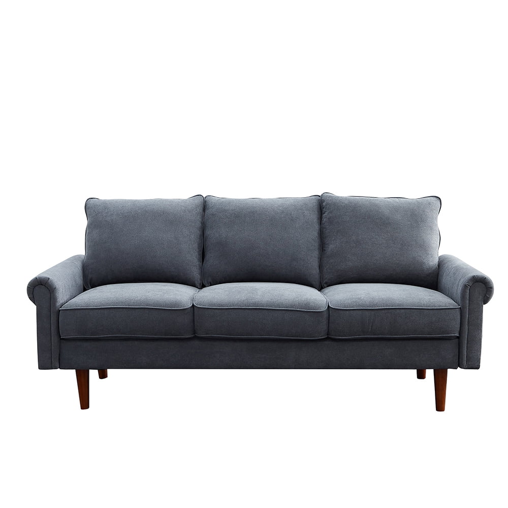 Kepooman 3P + 2P Velvet Sectional Sofa Set with Curved Arm for Living Room, 5-Seater, Gray Kepooman 3P + 2P Velvet Sectional Sofa Set with Curved Arm for Living Room, 5-Seater, Gray