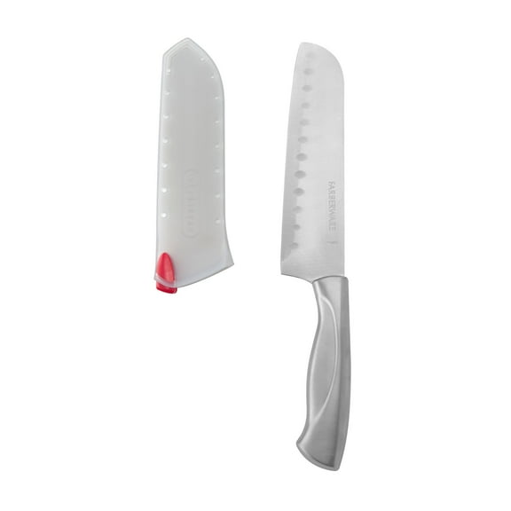 Farberware Edgekeeper Classic 7-inch Stainless Steel Santoku Knife with Self-Sharpening Sleeve