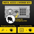 thumbnail image 3 of KFFKFF Security Safe 1.7 Cubic Digital Depository Safe Drop Safe Carbon Steel 2 Keys Safe with Drop Slot for Home Hotel Restaurant and Office, 3 of 9