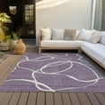 thumbnail image 6 of Addison Rugs Chantille Indoor/Outdoor Transitional Geometric, Abstract Purple Washable Rectangle Rug, 3' x 5', 6 of 6