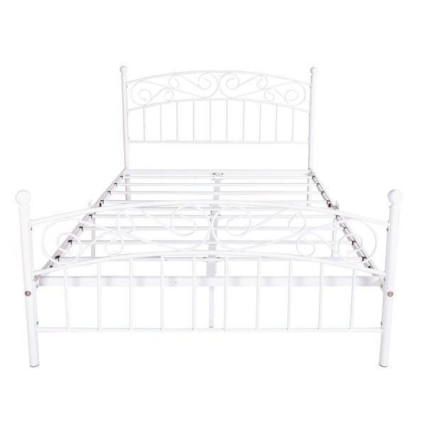 Uocoga Single Iron Bed Metal With, Wire Bed Frame Queen