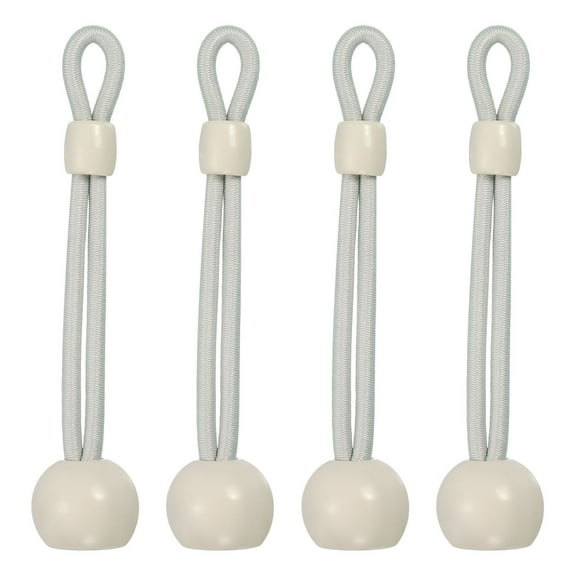 4Pcs 4" Bungee Tie Down, Sun Shade Tie Down Straps Replacement Parts, Beige