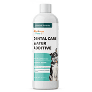 Dental Care Water Additive for Dogs & Cats  No Brush Formula, Oral Hygiene & Fresh Breath, Reduce Plaque and Tartar. 16 fl oz