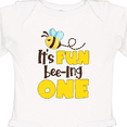 thumbnail image 4 of Inktastic It's Fun Bee-ing One Cute Bee First Birthday Boys or Girls Long Sleeve Baby Bodysuit, 4 of 5