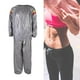 thumbnail image 1 of PVC s Suit Sweat Suit mujeres hombres pantalones M plata shamjiam Traje de sauna de fitness, 1 of 9