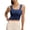 ZA-Blue-wiyuqeen yoga workout tanks, variant on Square Neck Crop Tank Tops for Women Workout Longline Sports Bras Padded Yoga Camisole Camiseta Sin Mangas