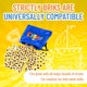 thumbnail image 4 of Strictly Briks Compatible with Lego AlphaBriks, 200 Pieces, 1x1 Alphabet Letter Bricks with Drawstring Bag, Easy to Remove, Fun and Educational Tool, 100% Compatible with All Major Brands, 4 of 5