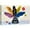 BS27-2107-387-YUK45, variant on PixonSign Canvas Print Wall Art Multicolor Medium Leaves in Black Vase Floral Wilderness Digital Art Modern Art Chic Group Relax/Calm Multicolor Ultra for Living Room, Bedroom, Office - 12"x18"