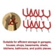 thumbnail image 3 of sweethay 6pcs Y-shaped Screw-in Hook Set Wall-mounted Household Hook Kit with 80 Pounds Load-bearing Capacity for Bedroom Garden Tool Herramientas y ferretería  6 piezas sweethay TO005316-01, 3 of 8