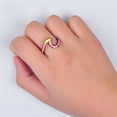 thumbnail image 5 of Wave Ring Creative Glittering Jewelry Ring Charm Ring Fashion Ring for Ladies, 5 of 5