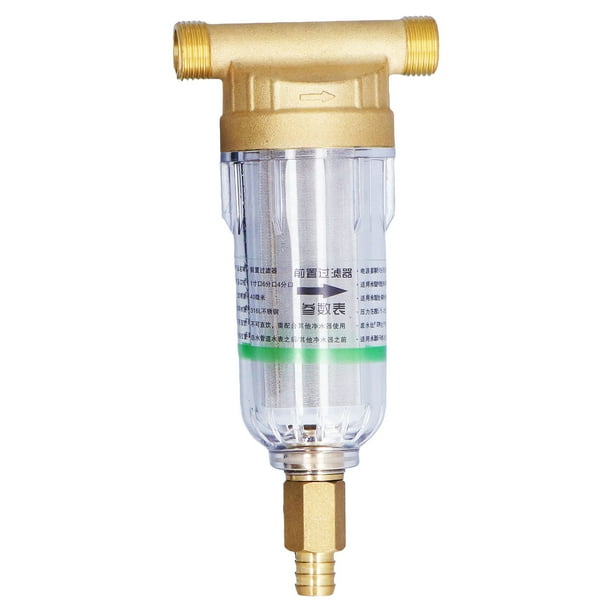 Filtro de sedimentos doméstico NikouMX Prefiltro de agua G1/2 acero inoxidable 316L