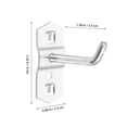 thumbnail image 2 of WEUVEB 10Pcs Universal Design Pegboard Hangers for Tool Display 1In Silver, 2 of 7