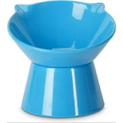 Detachable Elevated Cat Bowls, 15° Tilted Raised Cat Food Bowl Anti-Vomiting,Whisker Friendly, Adjustable Cat Dishes for Protecting Spine,Adult Kitten