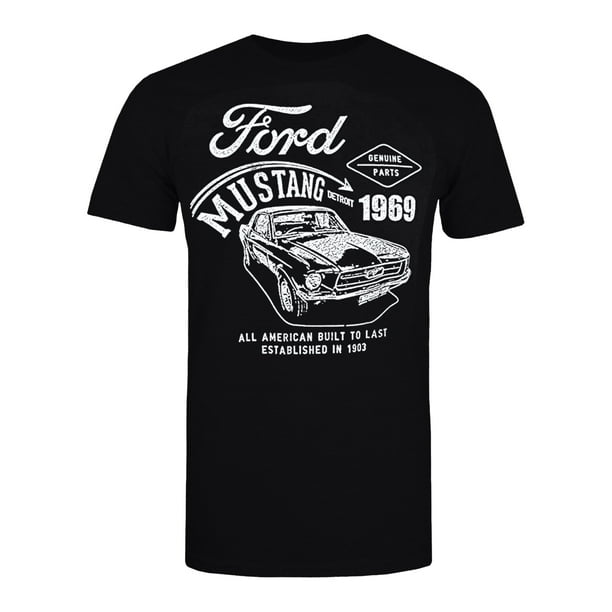 Camiseta Básica Mustang De Algodón, Manga Corta, Con Logo - Varios Colores Y Tallas