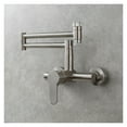 thumbnail image 4 of Brass Kitchen Sink Faucet Rotatable Folding Faucet With Two Joint Swing Arms Hot And Cold Mixer Sink Tap Wall Mounted ,Easy to Install, 4 of 6