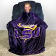 thumbnail image 3 of College Covers LSU Tigers Sublimated Soft Throw Blanket, 42" x 60", 3 of 5