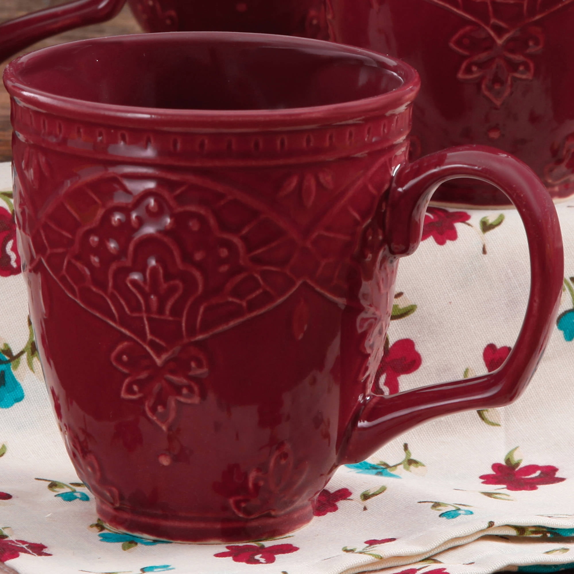 The Pioneer Woman 17 Oz. Farmhouse Lace Mug