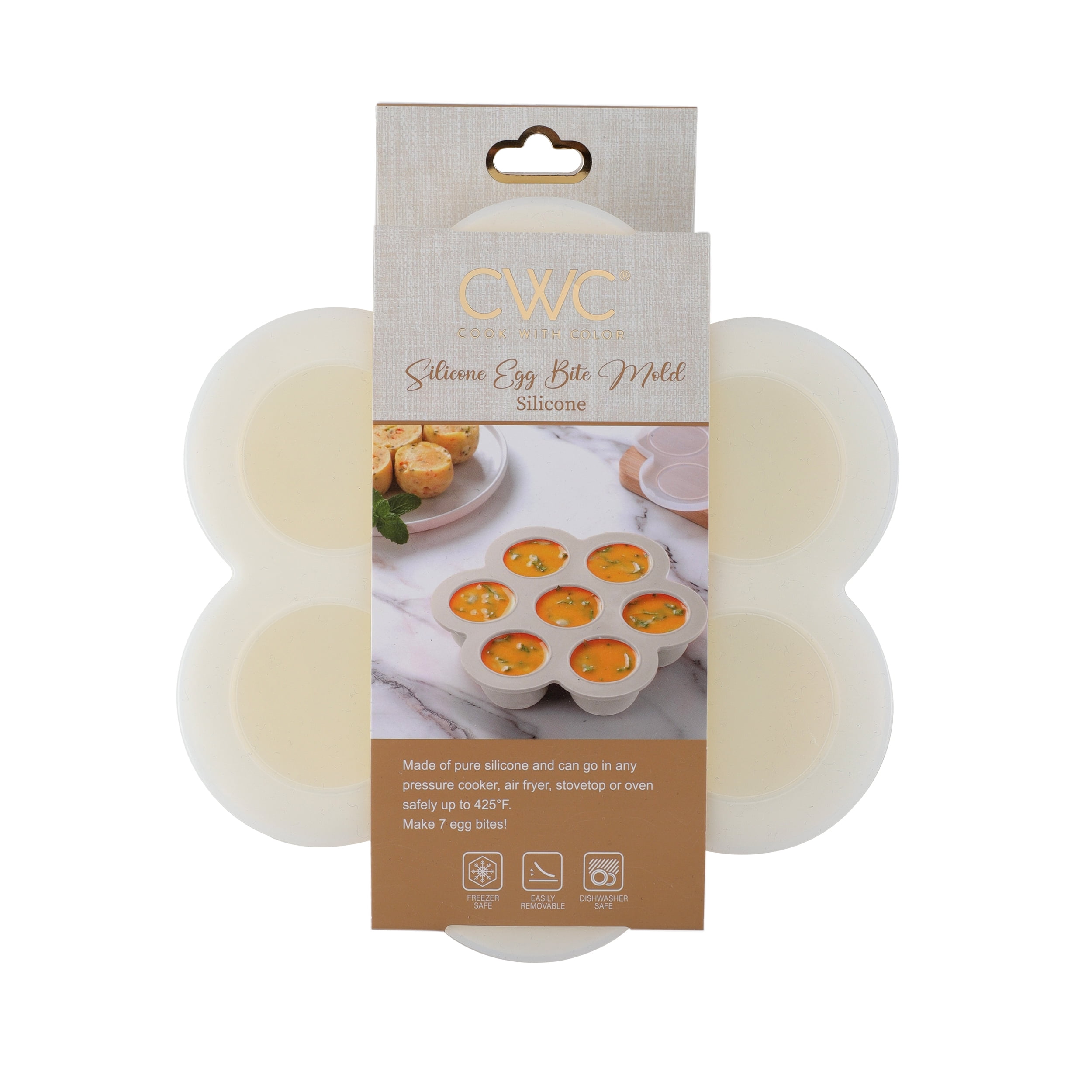 Cook with Color 7-Cavity Silicone Egg Mold – Nonstick, Easy-Release Design for Fun Appetizers and Treats