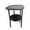 Black, variant on 2-Tier Waterproof Side Table with Removable Tray - Small End Table for Indoor Outdoor Living Room, Bedroom, or Sofa Use