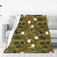 thumbnail image 1 of Balery Gnomes Playing in the Garden Manta de Felpa Suave y Acogedora – Cobija de Franela Aterciopelada para Cama, Lavable y Cálida para Sofá, Mascotas, Transpirable-80"x60", 1 of 7